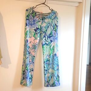 Lilly Pulitzer print beach pants